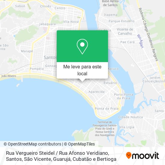 Rua Vergueiro Steidel / Rua Afonso Veridiano mapa