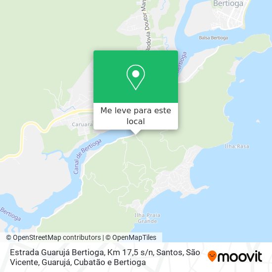 Estrada Guarujá Bertioga, Km 17,5 s / n mapa
