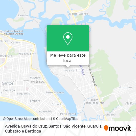 Avenida Oswaldo Cruz mapa