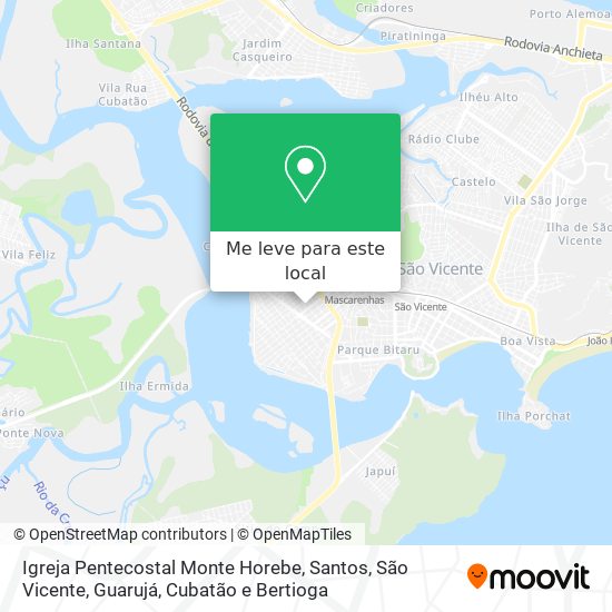 Igreja Pentecostal Monte Horebe mapa