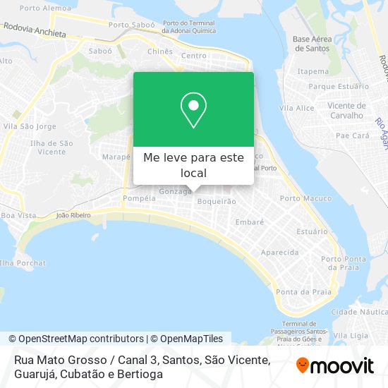 Rua Mato Grosso / Canal 3 mapa