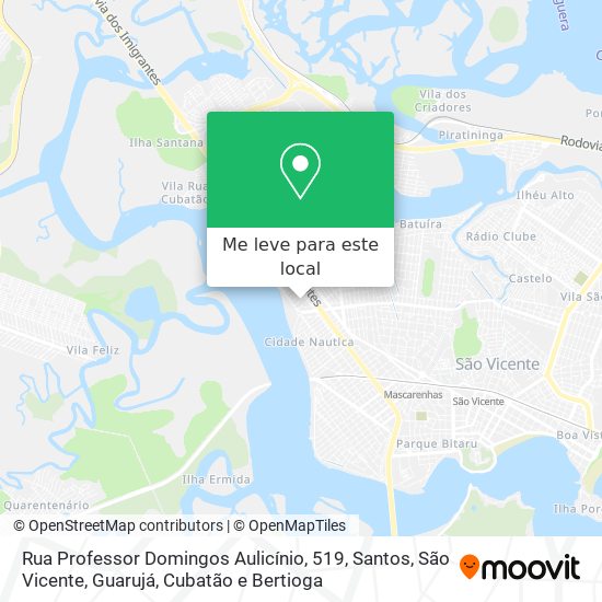 Rua Professor Domingos Aulicínio, 519 mapa