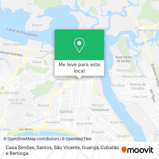 Casa Simões mapa