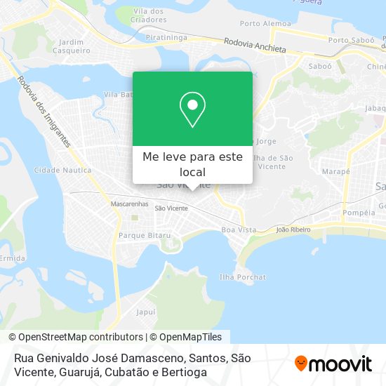 Rua Genivaldo José Damasceno mapa