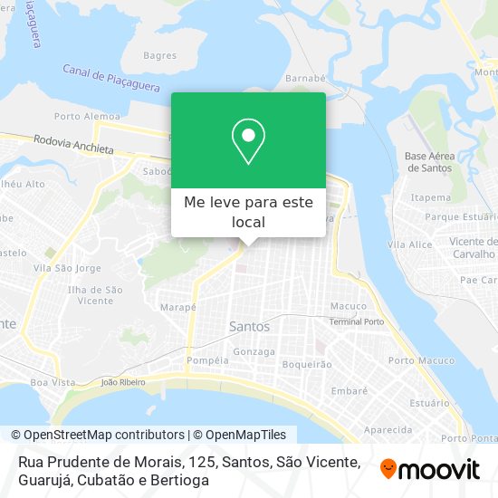 Rua Prudente de Morais, 125 mapa