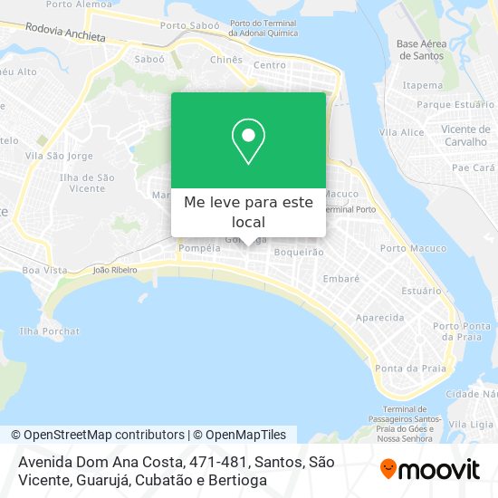 Avenida Dom Ana Costa, 471-481 mapa