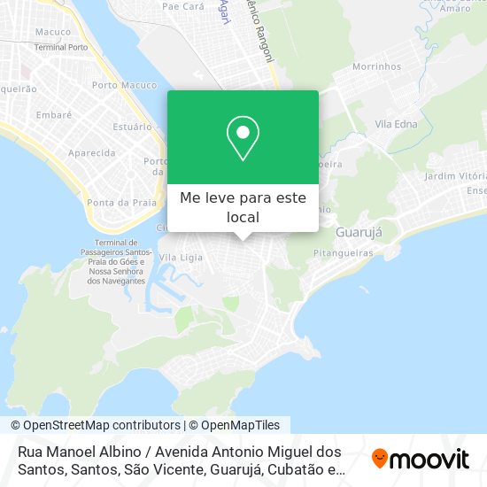 Rua Manoel Albino / Avenida Antonio Miguel dos Santos mapa