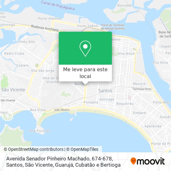 Avenida Senador Pinheiro Machado, 674-678 mapa