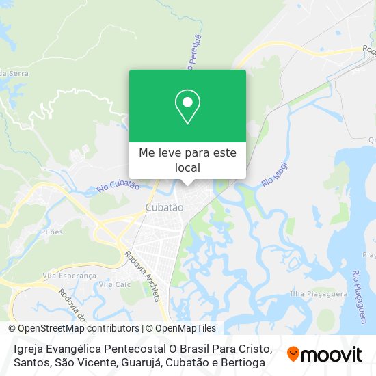 Igreja Evangélica Pentecostal O Brasil Para Cristo mapa