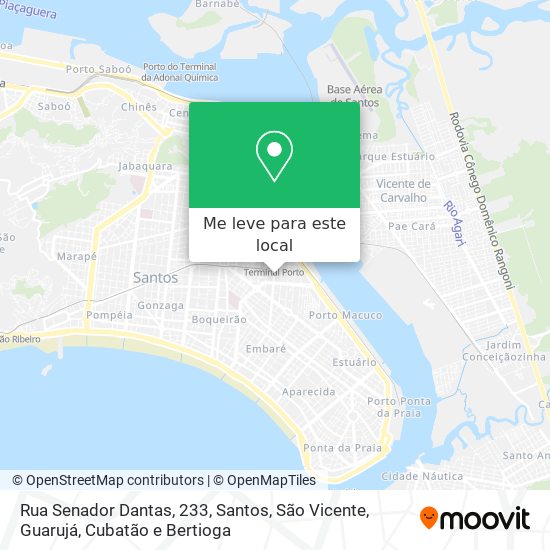 Rua Senador Dantas, 233 mapa