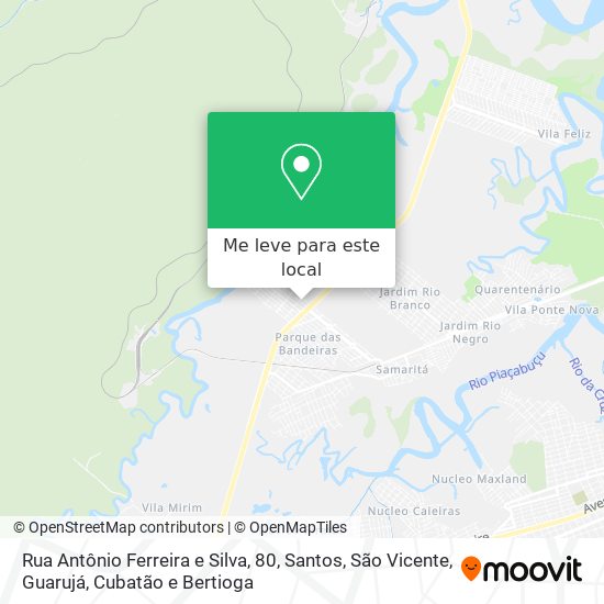 Rua Antônio Ferreira e Silva, 80 mapa