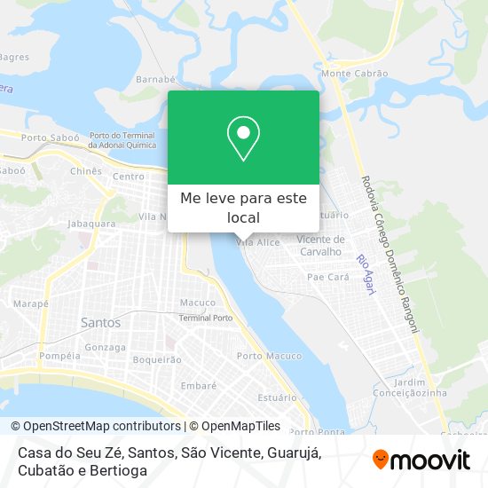 Casa do Seu Zé mapa
