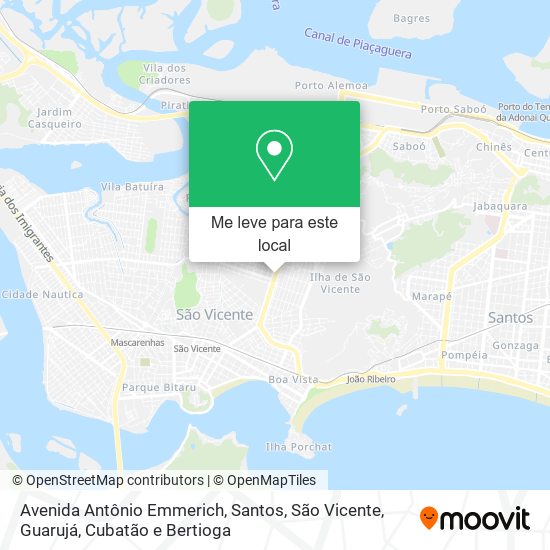 Avenida Antônio Emmerich mapa