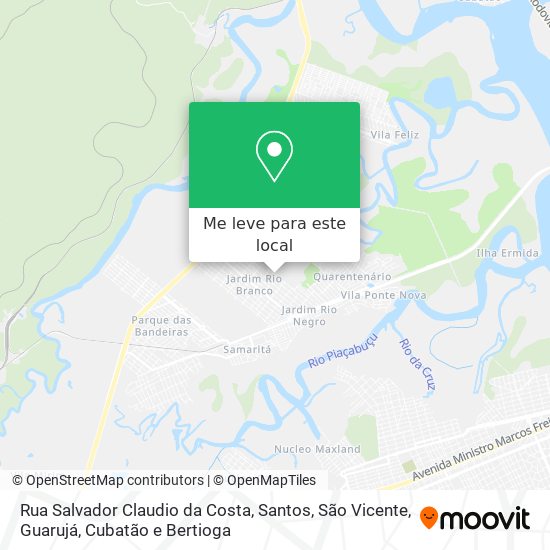 Rua Salvador Claudio da Costa mapa