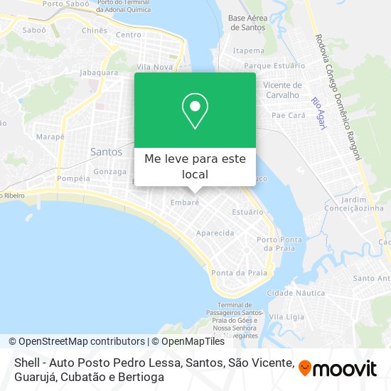 Shell - Auto Posto Pedro Lessa mapa