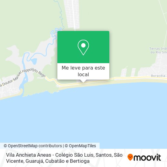 Vila Anchieta Aneas - Colégio São Luis mapa