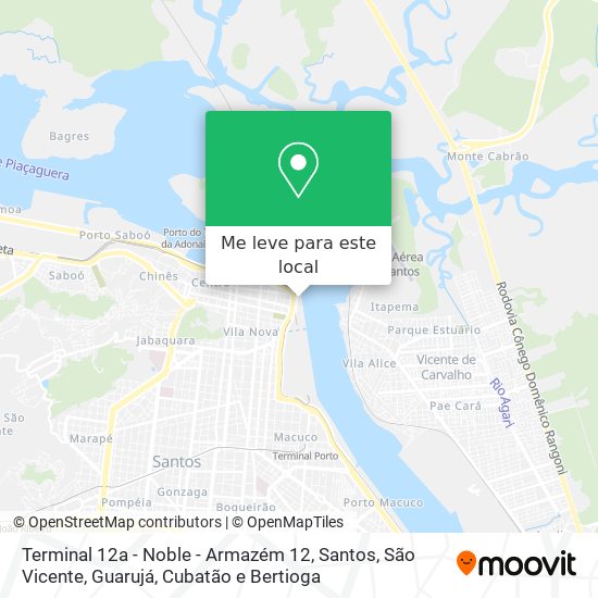 Terminal 12a - Noble - Armazém 12 mapa