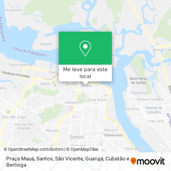 Praça Mauá mapa
