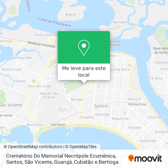 Crematório Do Memorial Necrópole Ecumênica mapa