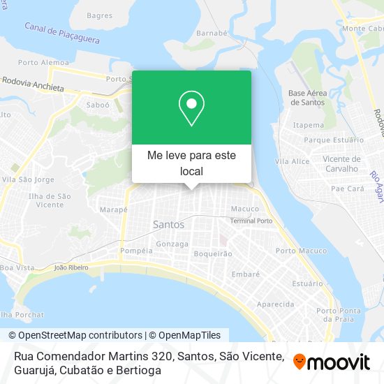 Rua Comendador Martins 320 mapa