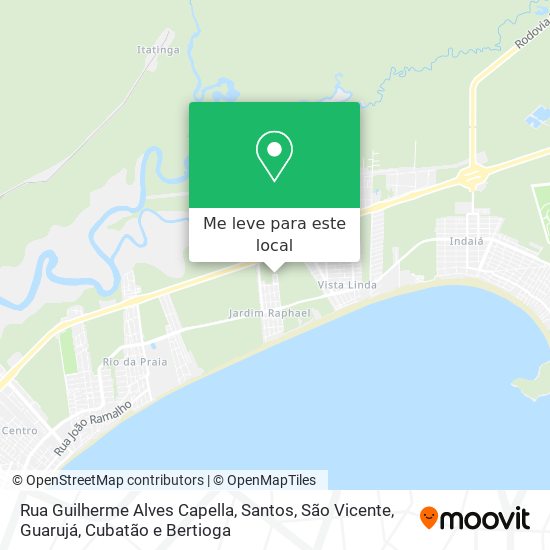 Rua Guilherme Alves Capella mapa