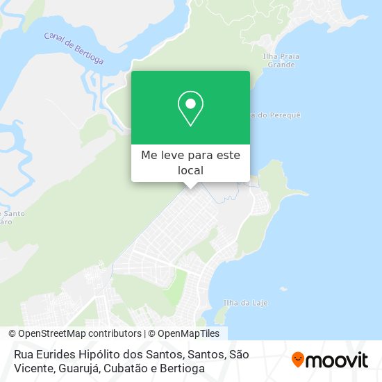 Rua Eurides Hipólito dos Santos mapa