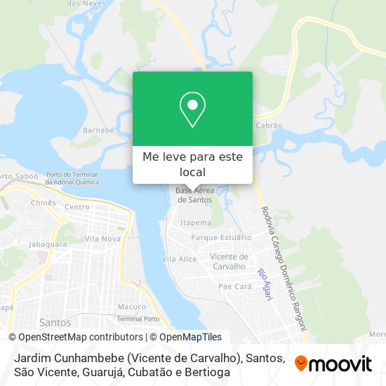 Jardim Cunhambebe (Vicente de Carvalho) mapa