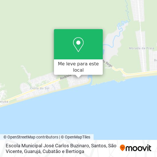 Escola Municipal José Carlos Buzinaro mapa