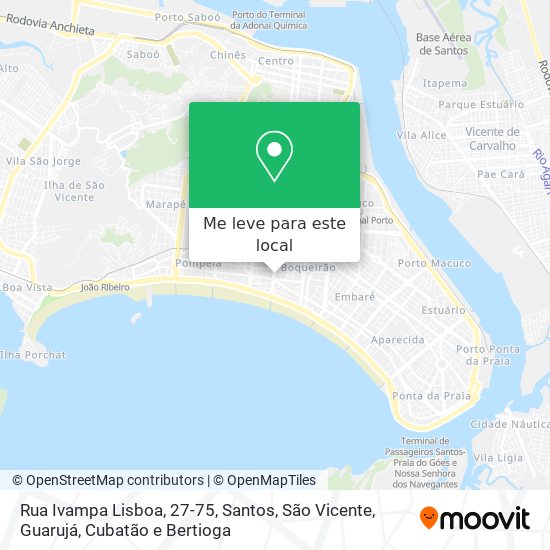 Rua Ivampa Lisboa, 27-75 mapa