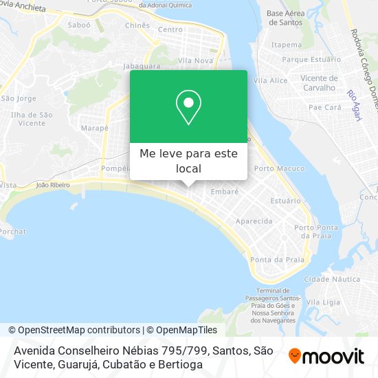 Avenida Conselheiro Nébias 795 / 799 mapa