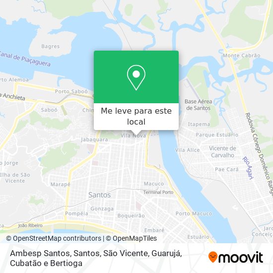 Ambesp Santos mapa