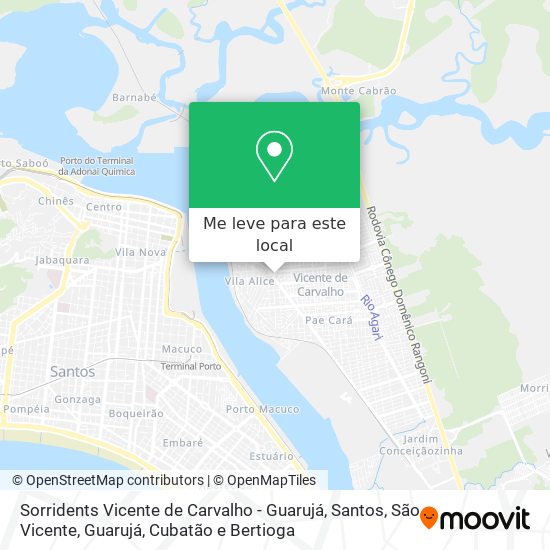 Sorridents Vicente de Carvalho - Guarujá mapa