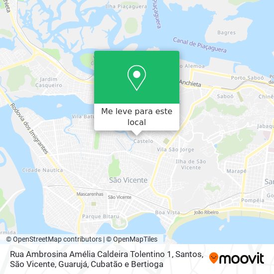 Rua Ambrosina Amélia Caldeira Tolentino 1 mapa