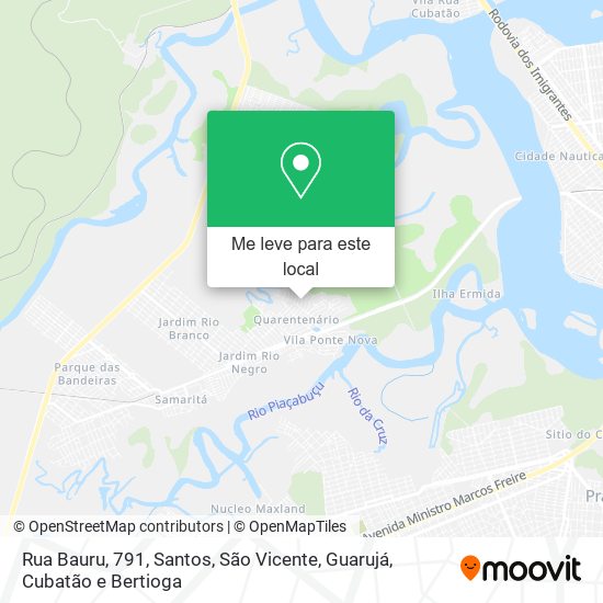 Rua Bauru, 791 mapa