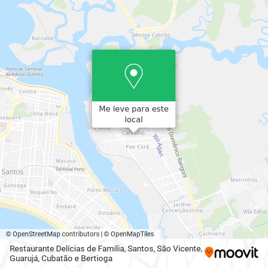 Restaurante Delícias de Família mapa