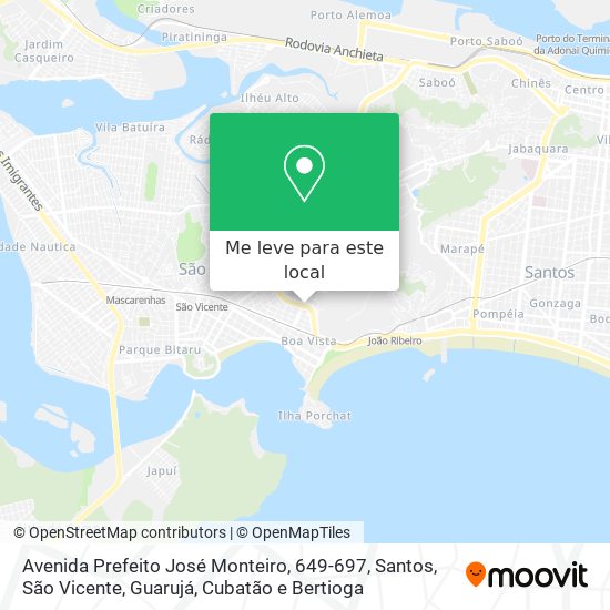 Avenida Prefeito José Monteiro, 649-697 mapa