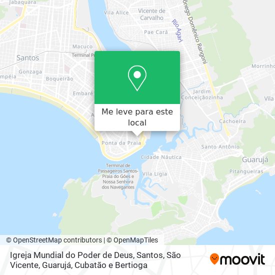 Igreja Mundial do Poder de Deus mapa