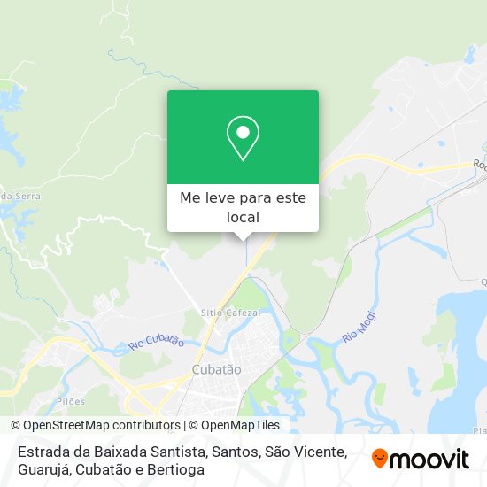 Estrada da Baixada Santista mapa