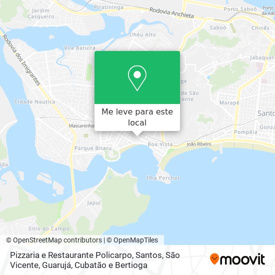 Pizzaria e Restaurante Policarpo mapa