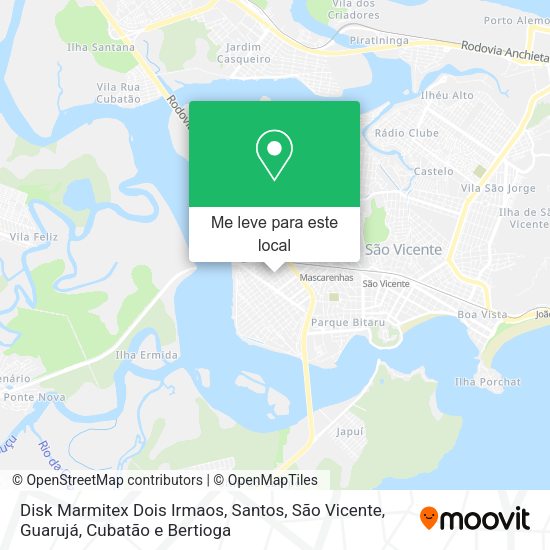 Disk Marmitex Dois Irmaos mapa