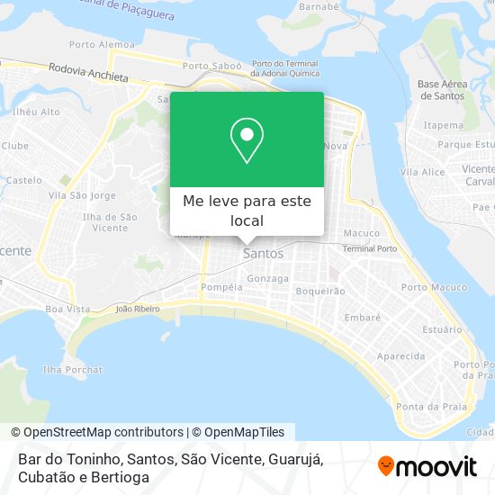 Bar do Toninho mapa