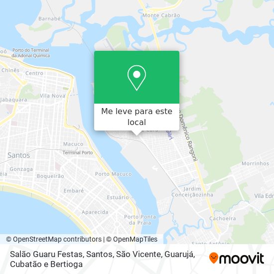 Salão Guaru Festas mapa