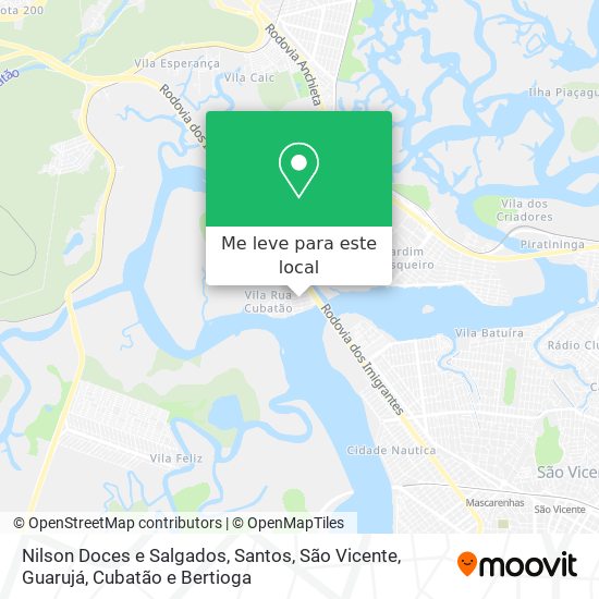 Nilson Doces e Salgados mapa