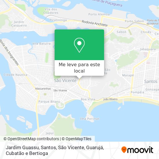 Jardim Guassu mapa