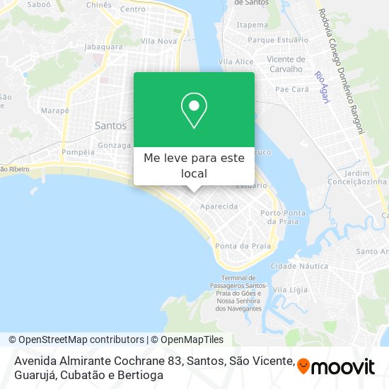 Avenida Almirante Cochrane 83 mapa