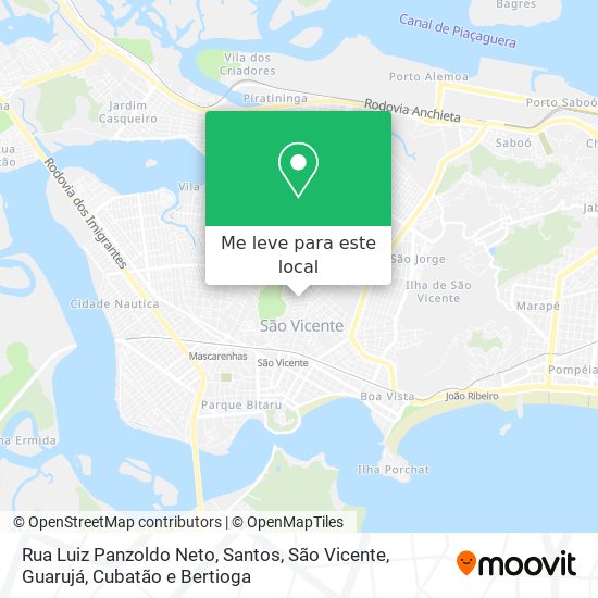 Rua Luiz Panzoldo Neto mapa