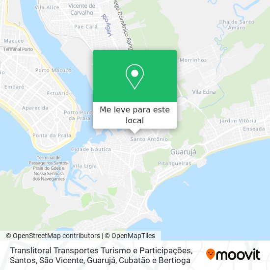 Translitoral Transportes Turismo e Participações mapa