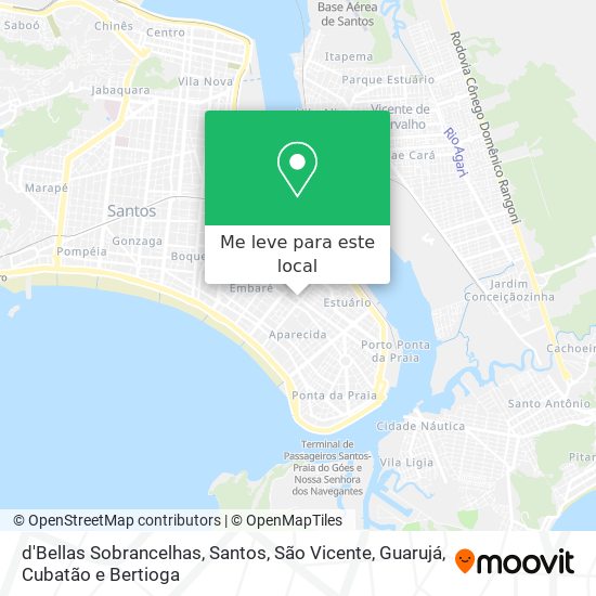 d'Bellas Sobrancelhas mapa