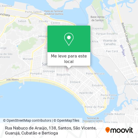 Rua Nabuco de Araújo, 138 mapa