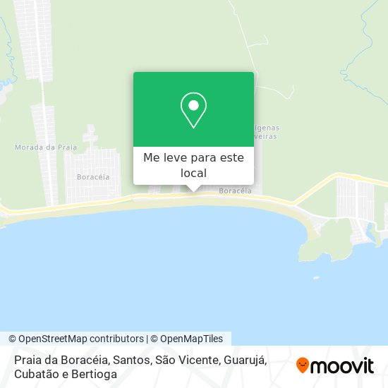 Praia da Boracéia mapa